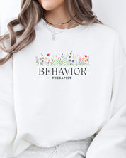 Behavior Therapist Floral Sweatshirt