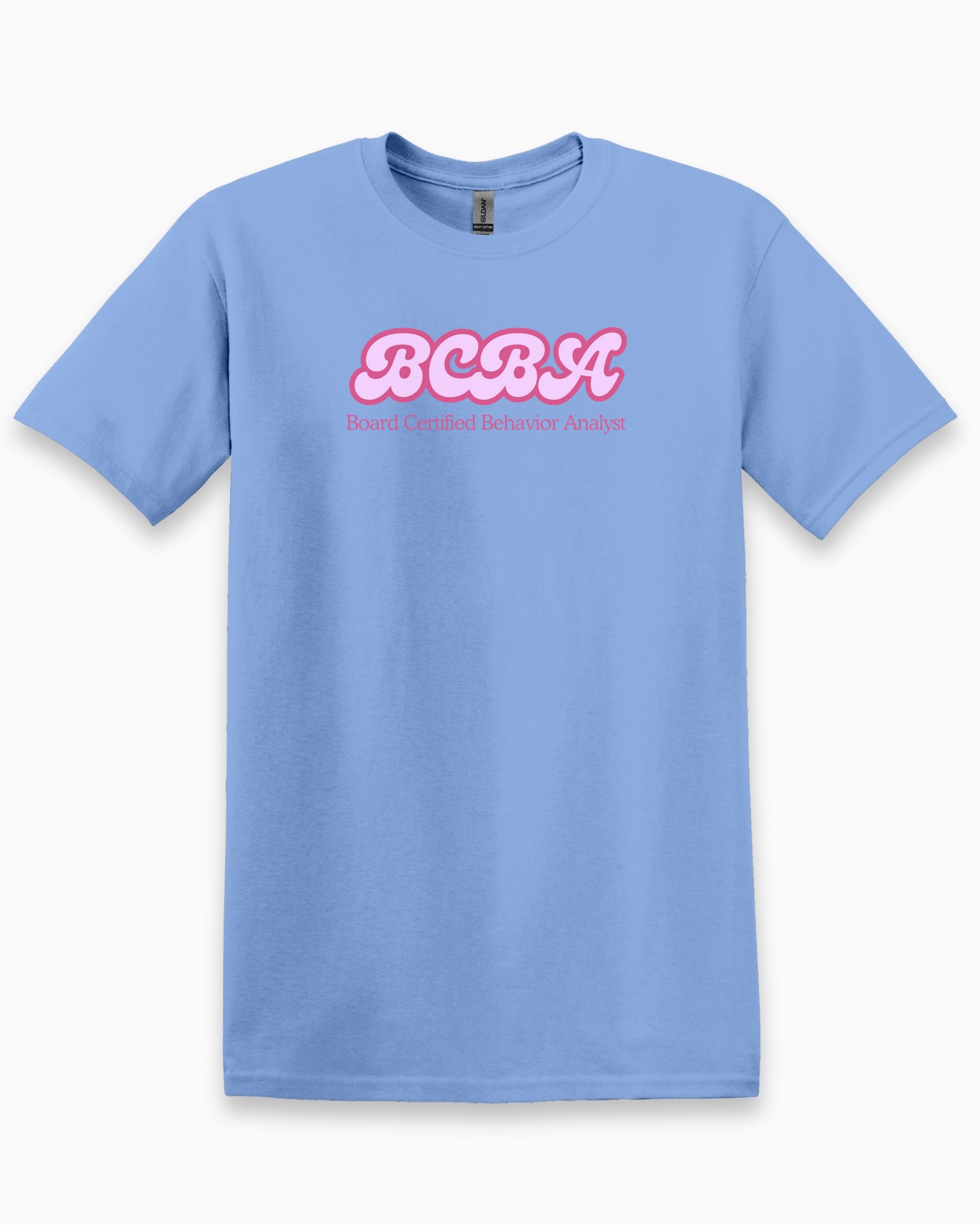 BCBA Groovy Tee-Carolina Blue-Neurodiversity, ADHD & Autism Awareness & Acceptance T-Shirt by Daily Bloom