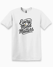 Every Mind Matters Tee-White-Neurodiversity, ADHD & Autism Awareness & Acceptance T-Shirt by Daily Bloom