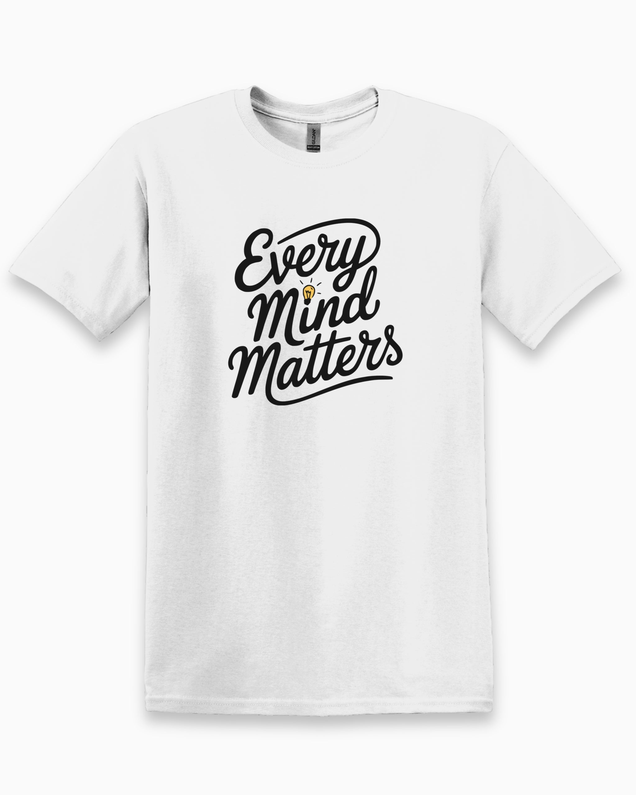 Every Mind Matters Tee-White-Neurodiversity, ADHD & Autism Awareness & Acceptance T-Shirt by Daily Bloom