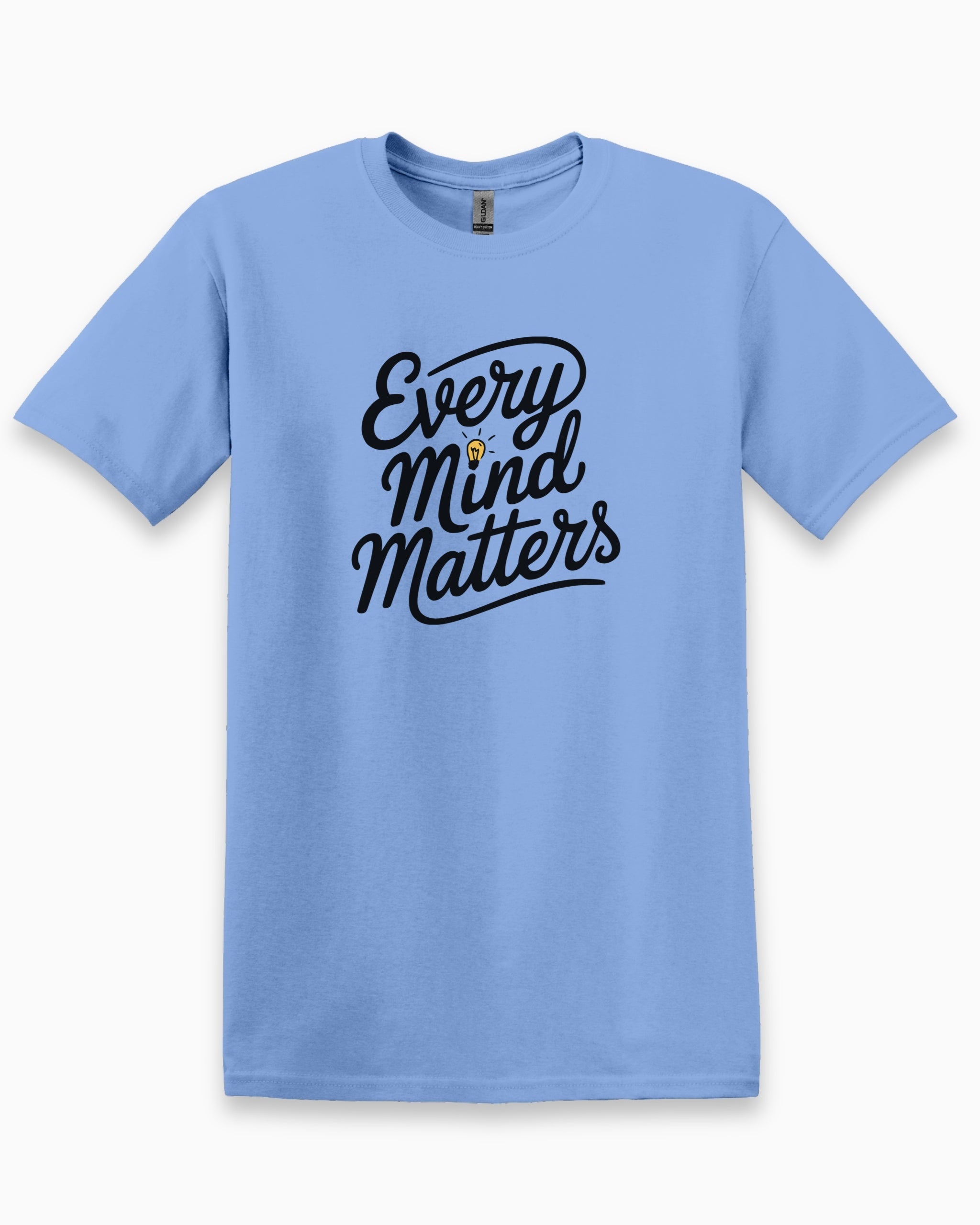 Every Mind Matters Tee-Carolina Blue-Neurodiversity, ADHD & Autism Awareness & Acceptance T-Shirt by Daily Bloom