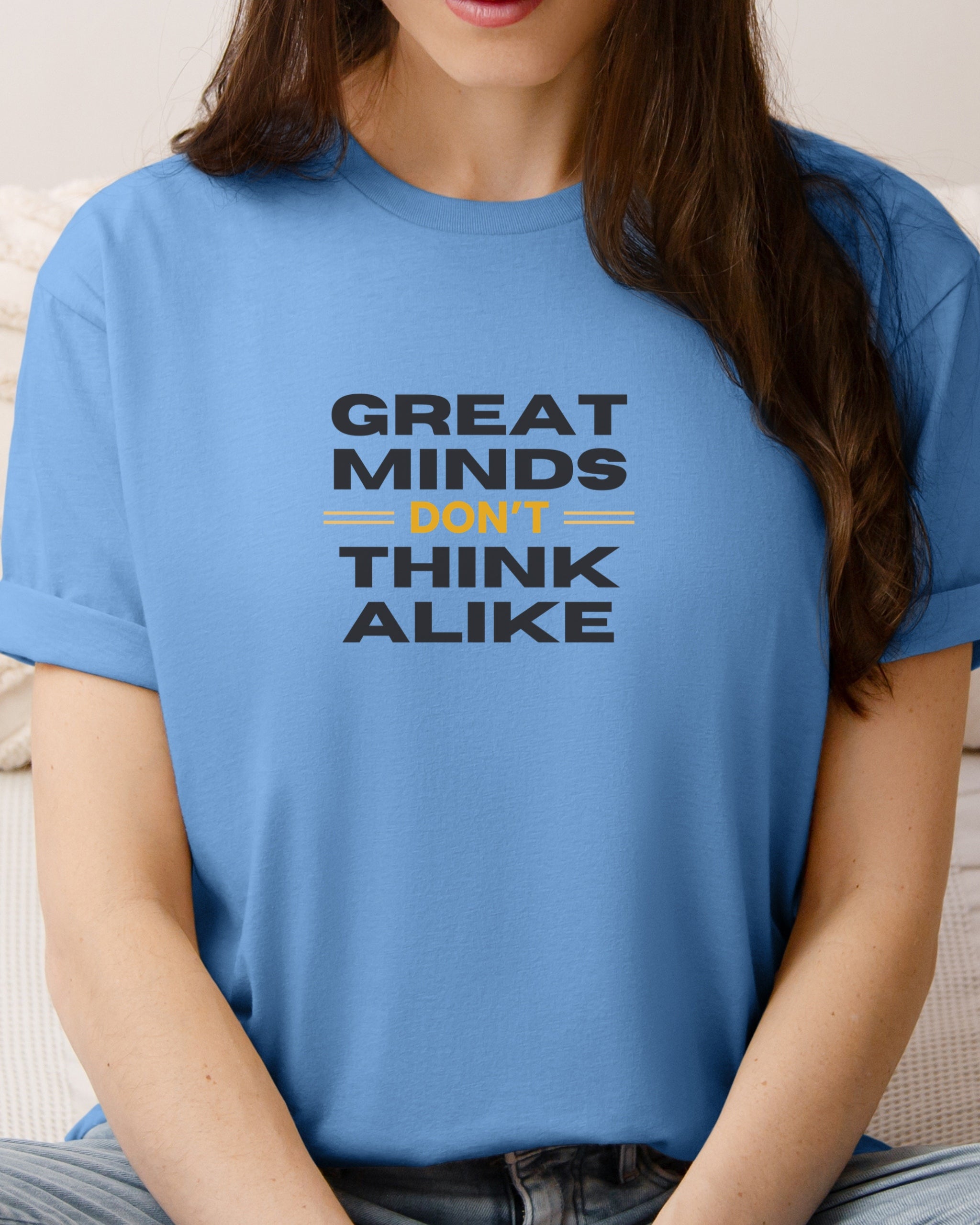 Great Minds Don't Think Alike Tee-Neurodiversity, ADHD & Autism Awareness & Acceptance T-Shirt by Daily Bloom