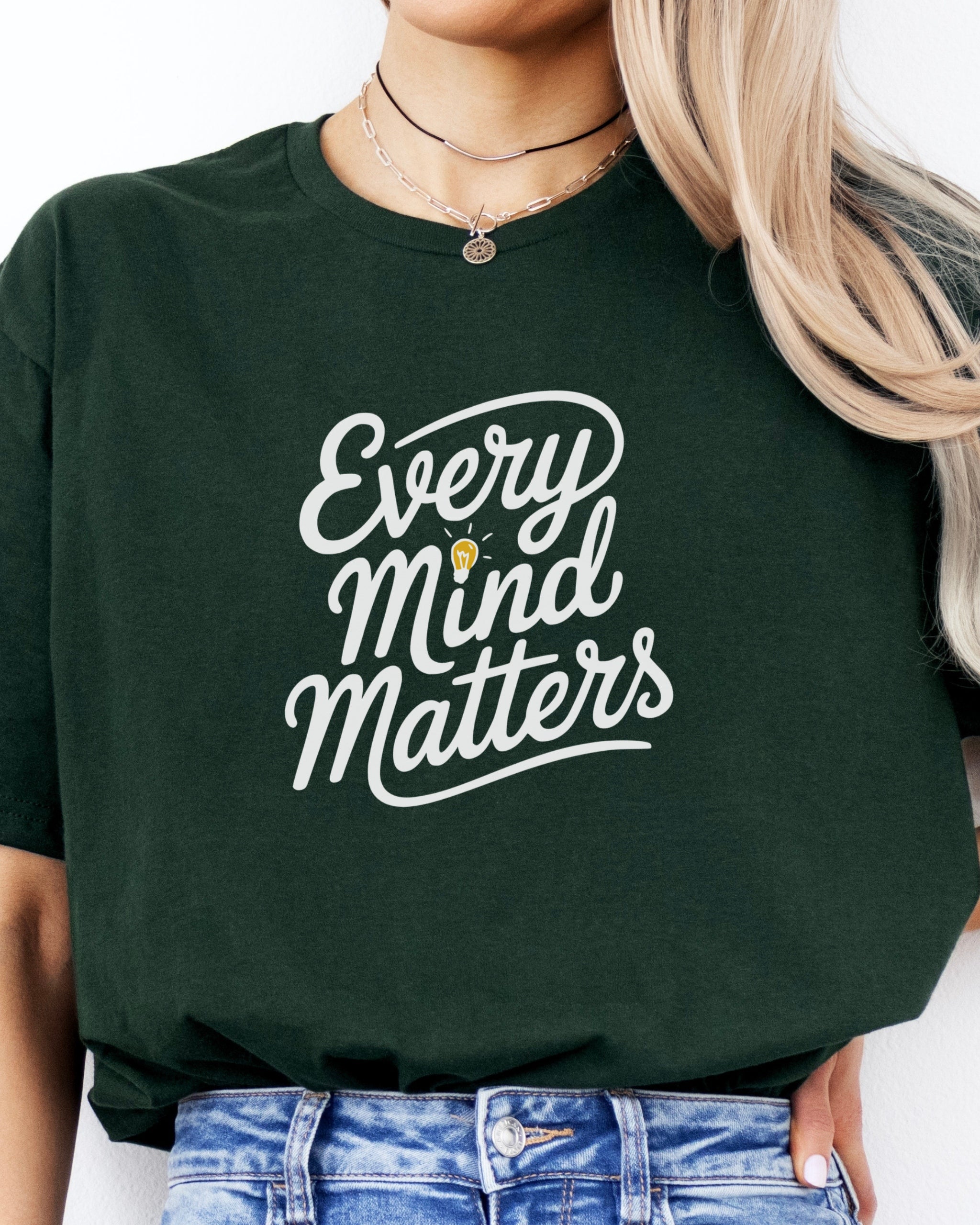 Every Mind Matters Tee-Neurodiversity, ADHD & Autism Awareness & Acceptance T-Shirt by Daily Bloom