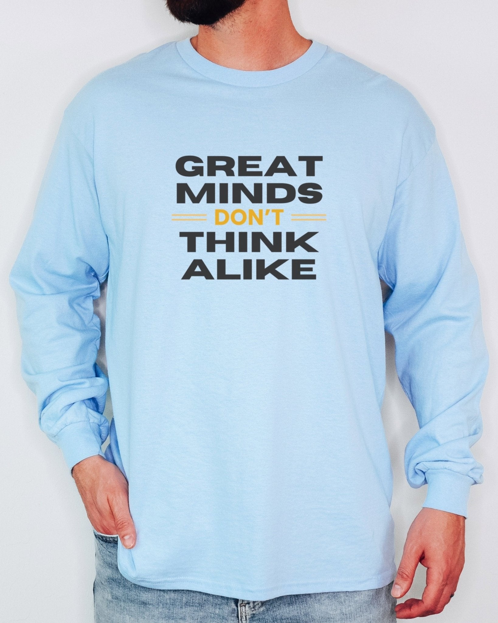 Autism Long - sleeve - Great Minds Don't Think Alike Long Sleeve T-Shirt - Daily Bloom