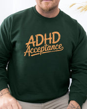 ADHD Acceptance Grunge Style Sweatshirt