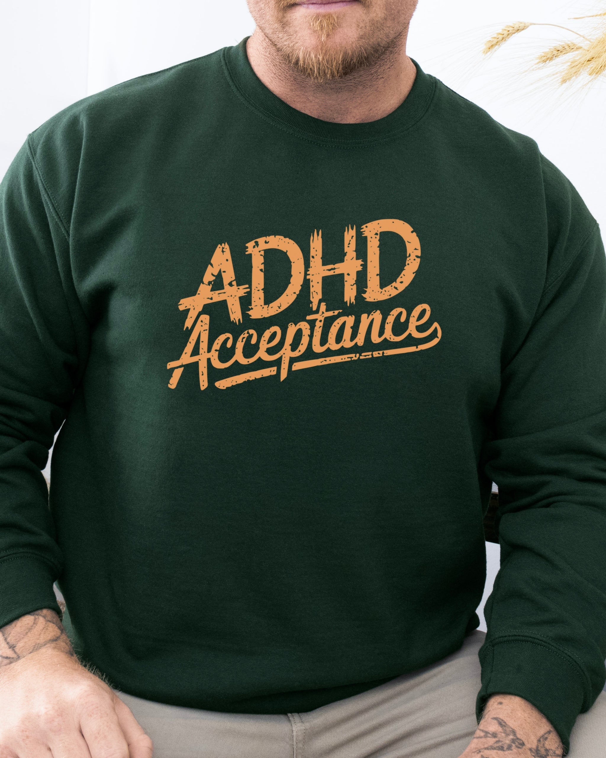 ADHD Acceptance Grunge Style Sweatshirt