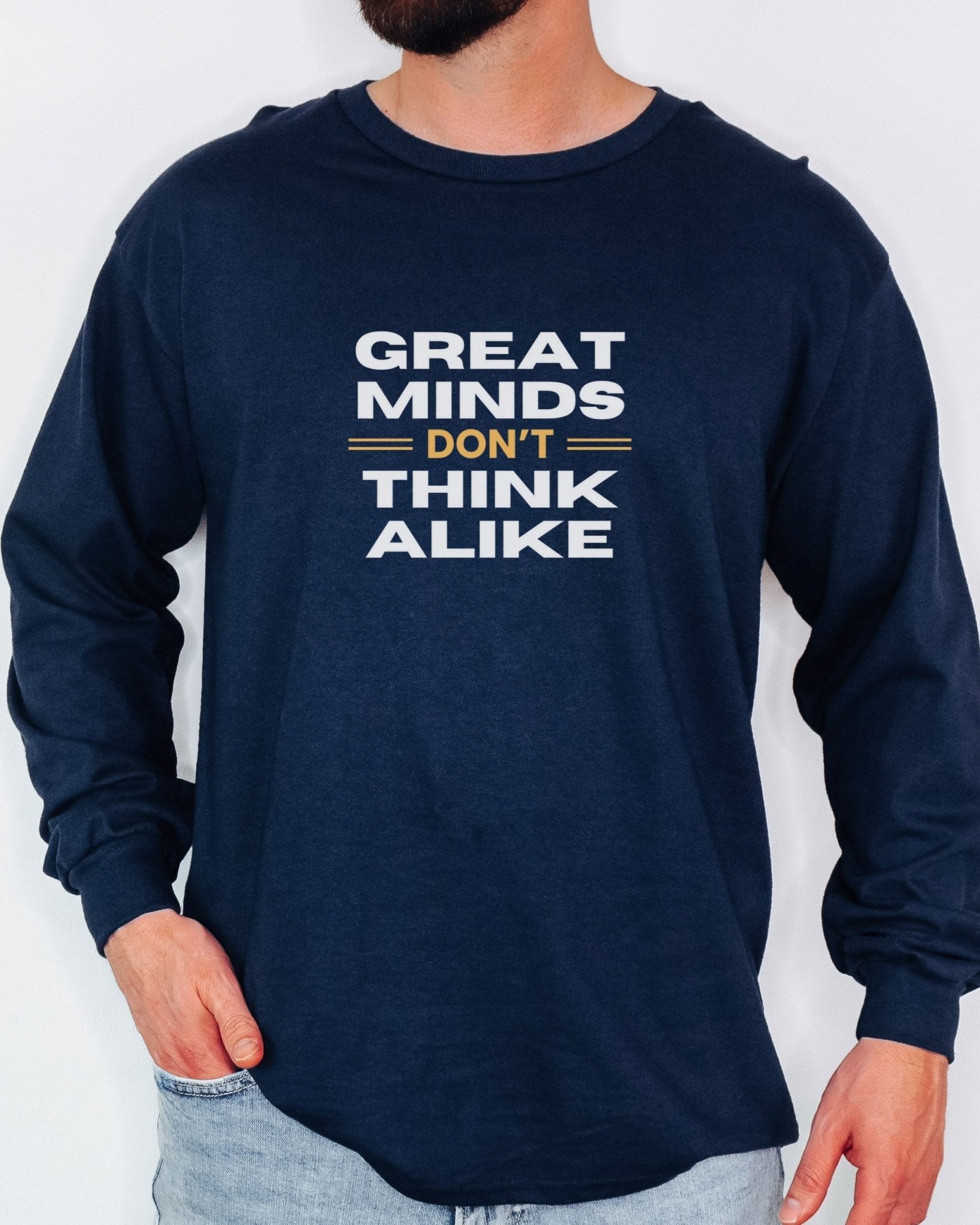 Autism Long - sleeve - Great Minds Don't Think Alike Long Sleeve T-Shirt - Daily Bloom