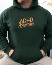 ADHD Acceptance Grunge Style Hoodie