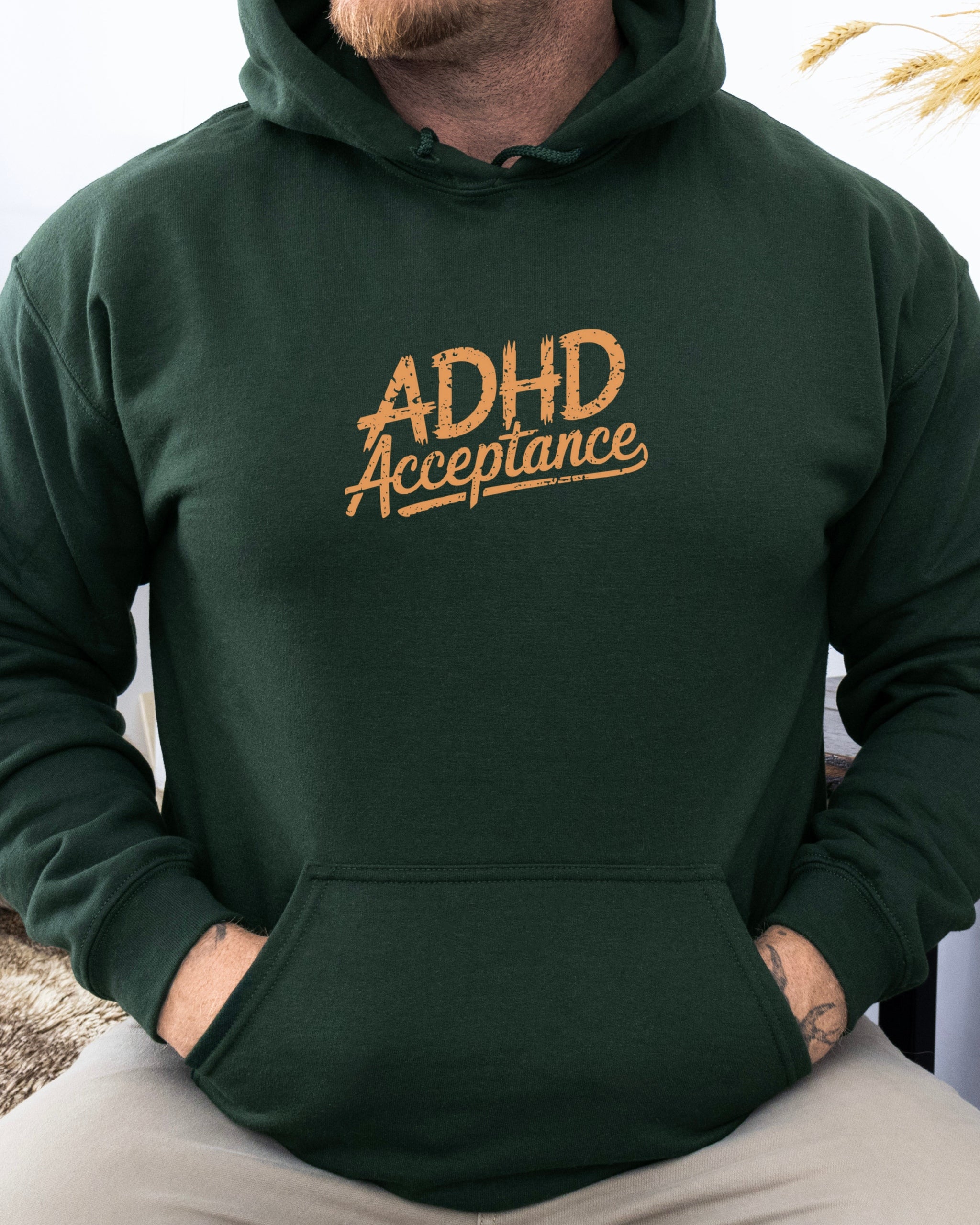 ADHD Acceptance Grunge Style Hoodie