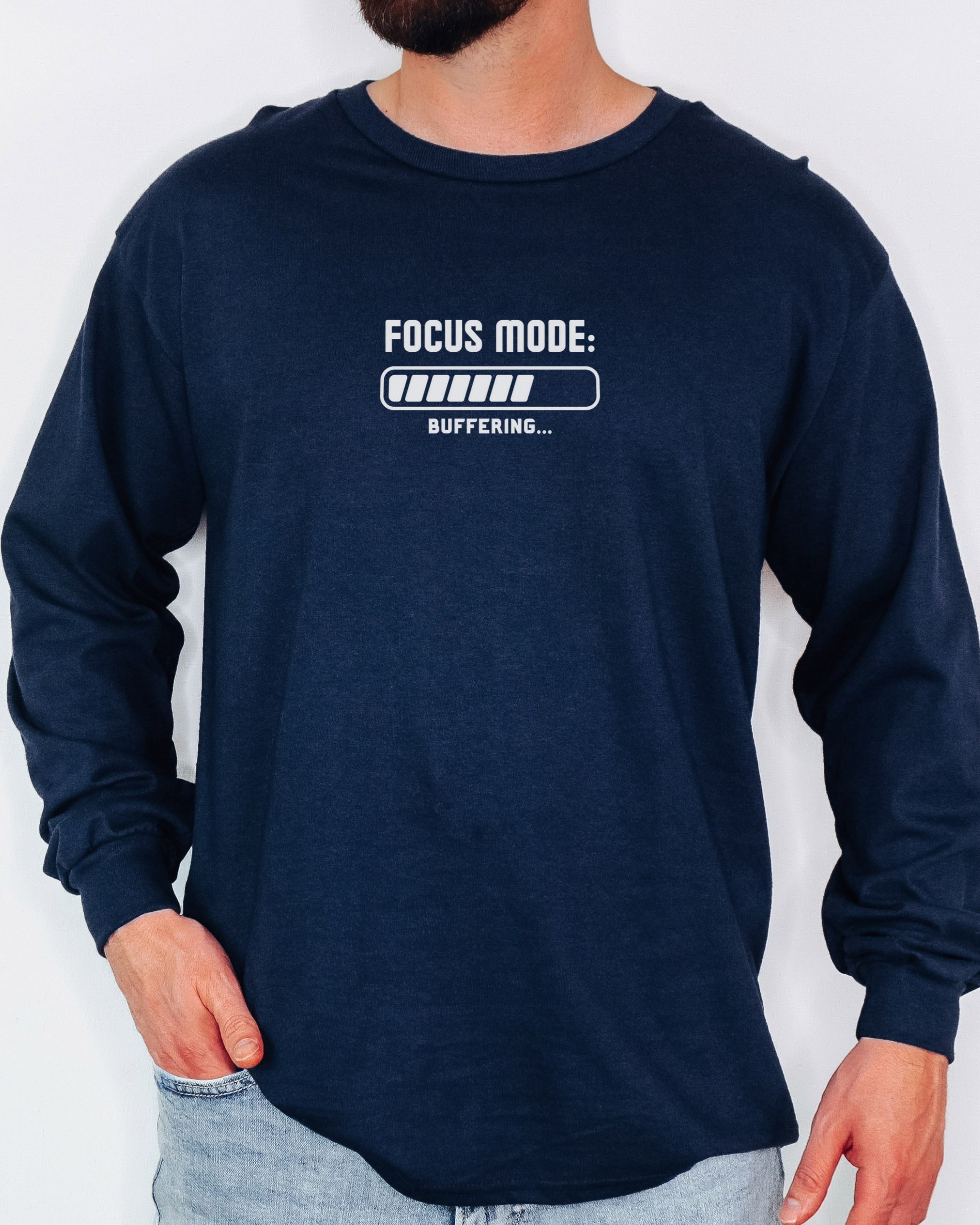 ADHD Focus Mode Buffering Long Sleeve T-Shirt