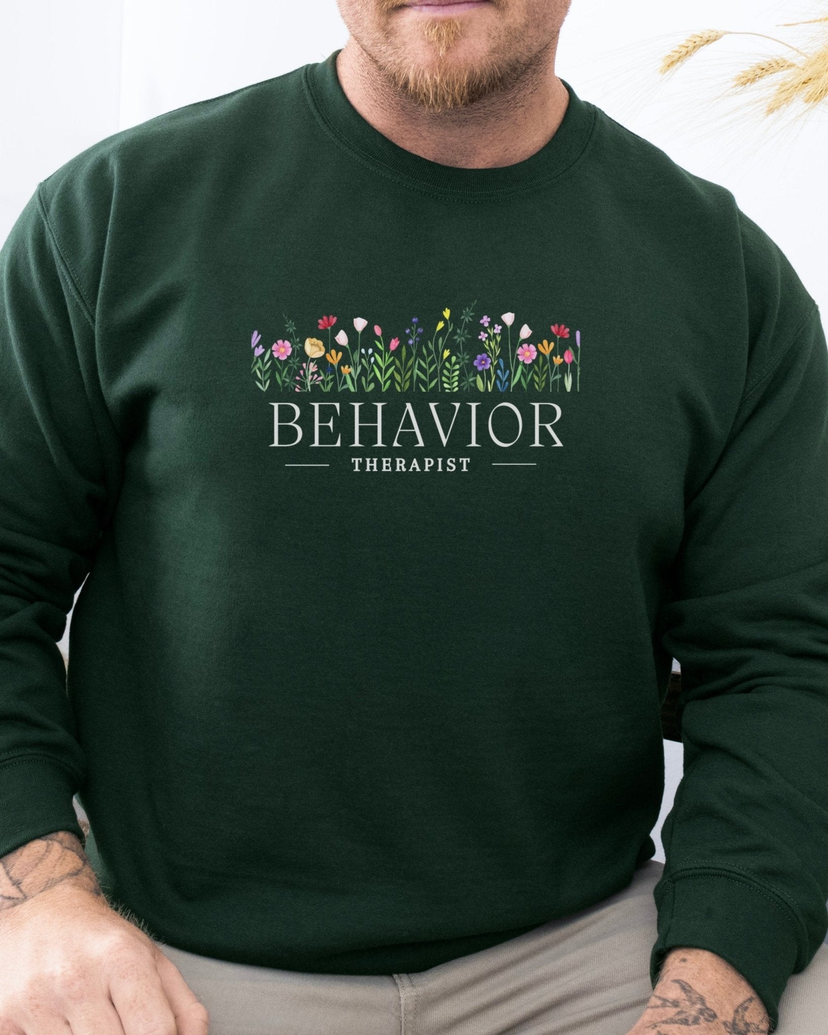 Autism Sweatshirt - Behavior Therapist Floral Sweatshirt - Daily Bloom