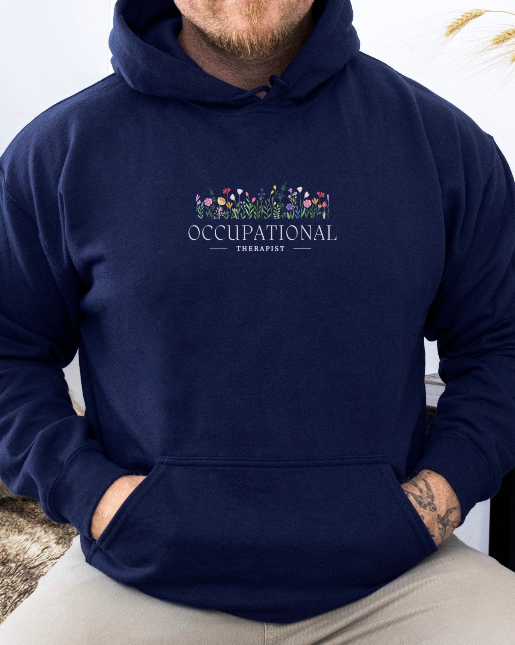 Autism Hoodie - Occupational Therapist Floral Hoodie - Daily Bloom
