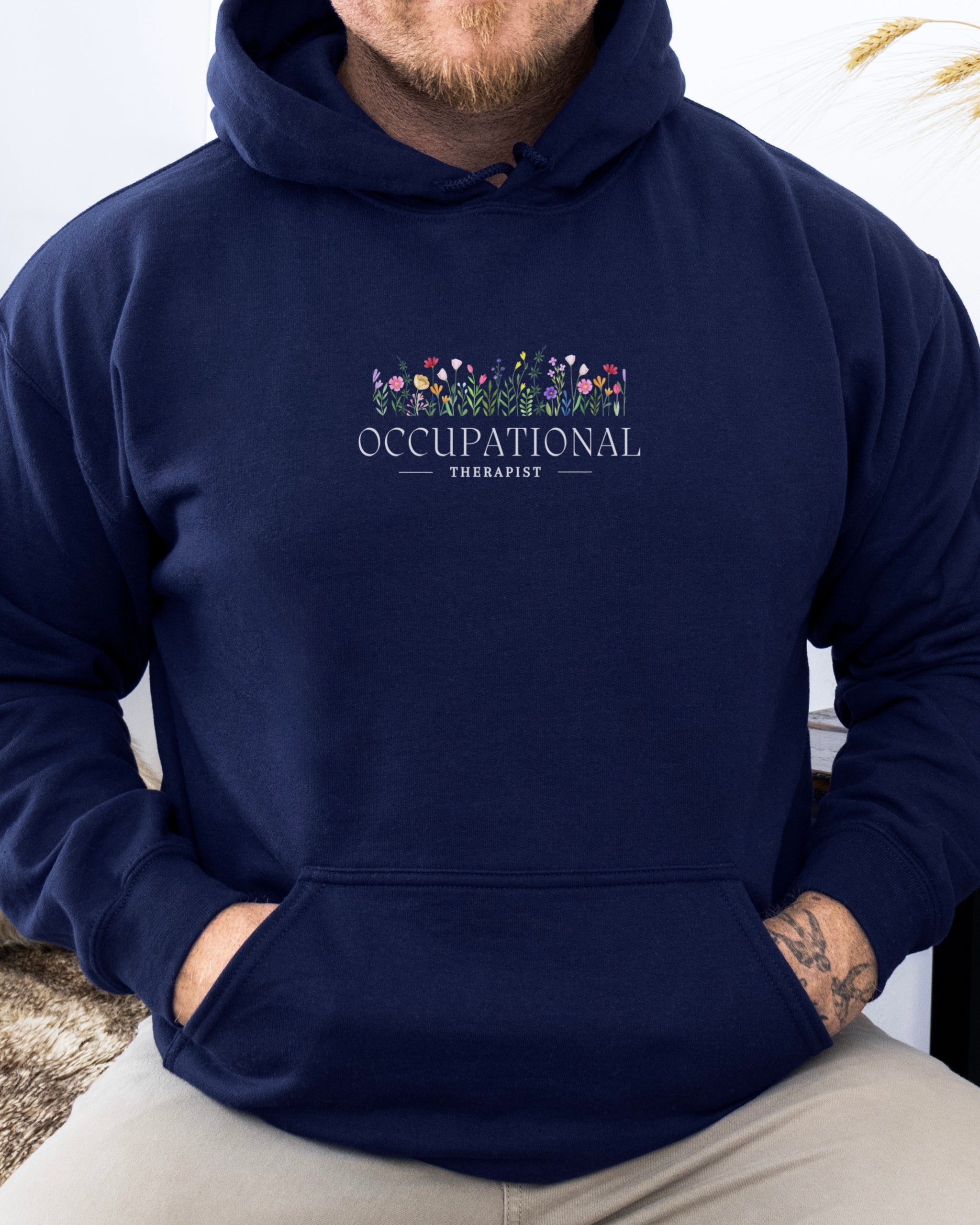 Occupational Therapist Floral Hoodie