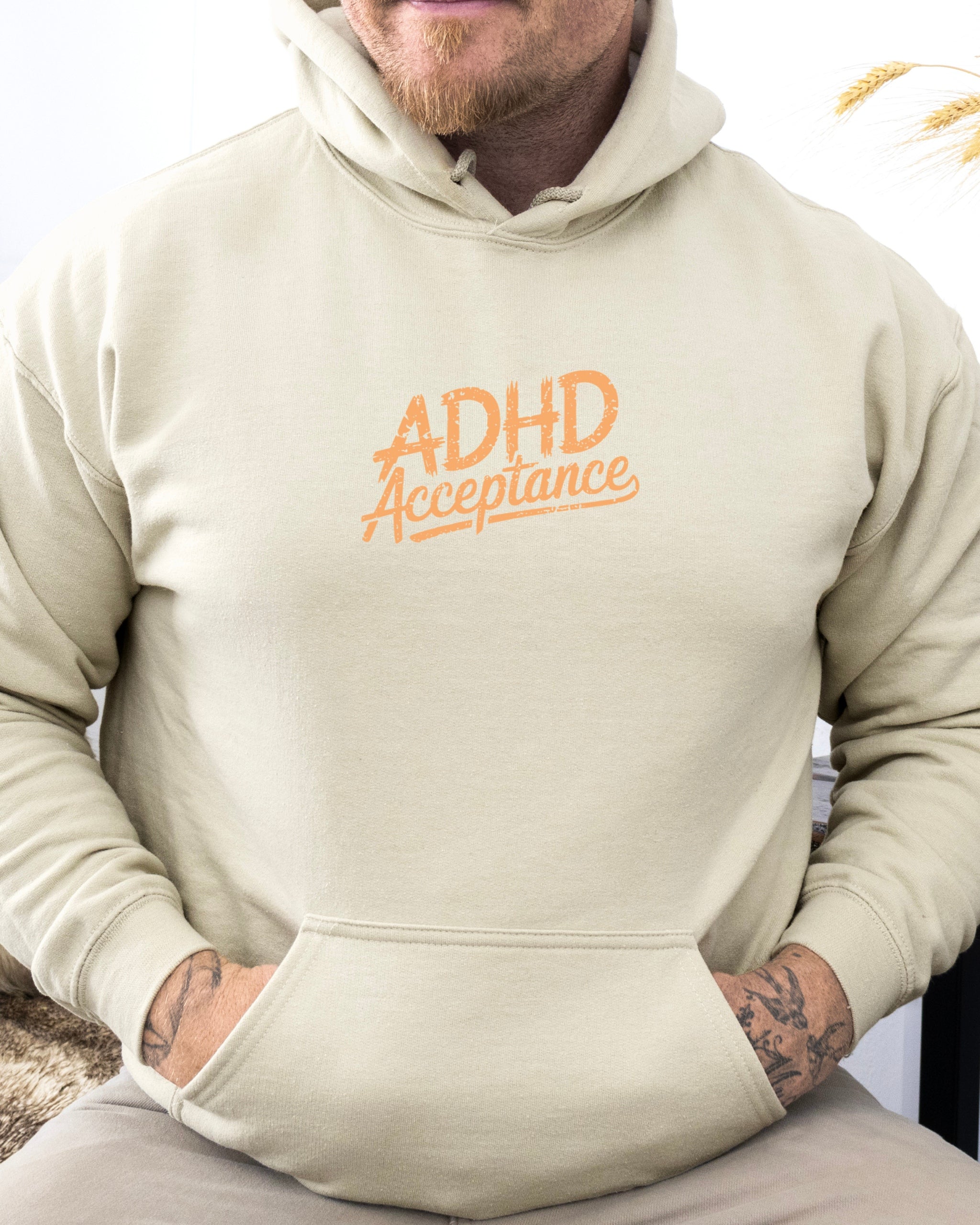 ADHD Acceptance Grunge Style Hoodie