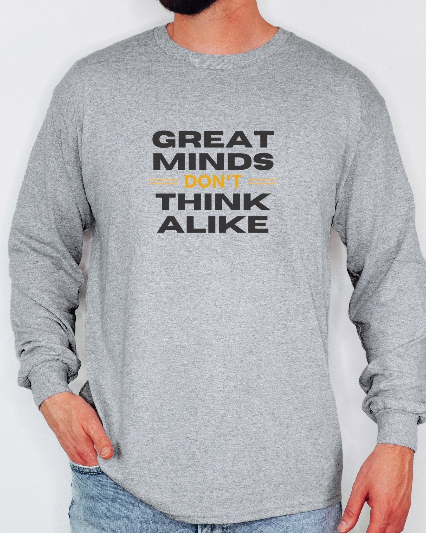 Autism Long - sleeve - Great Minds Don't Think Alike Long Sleeve T-Shirt - Daily Bloom