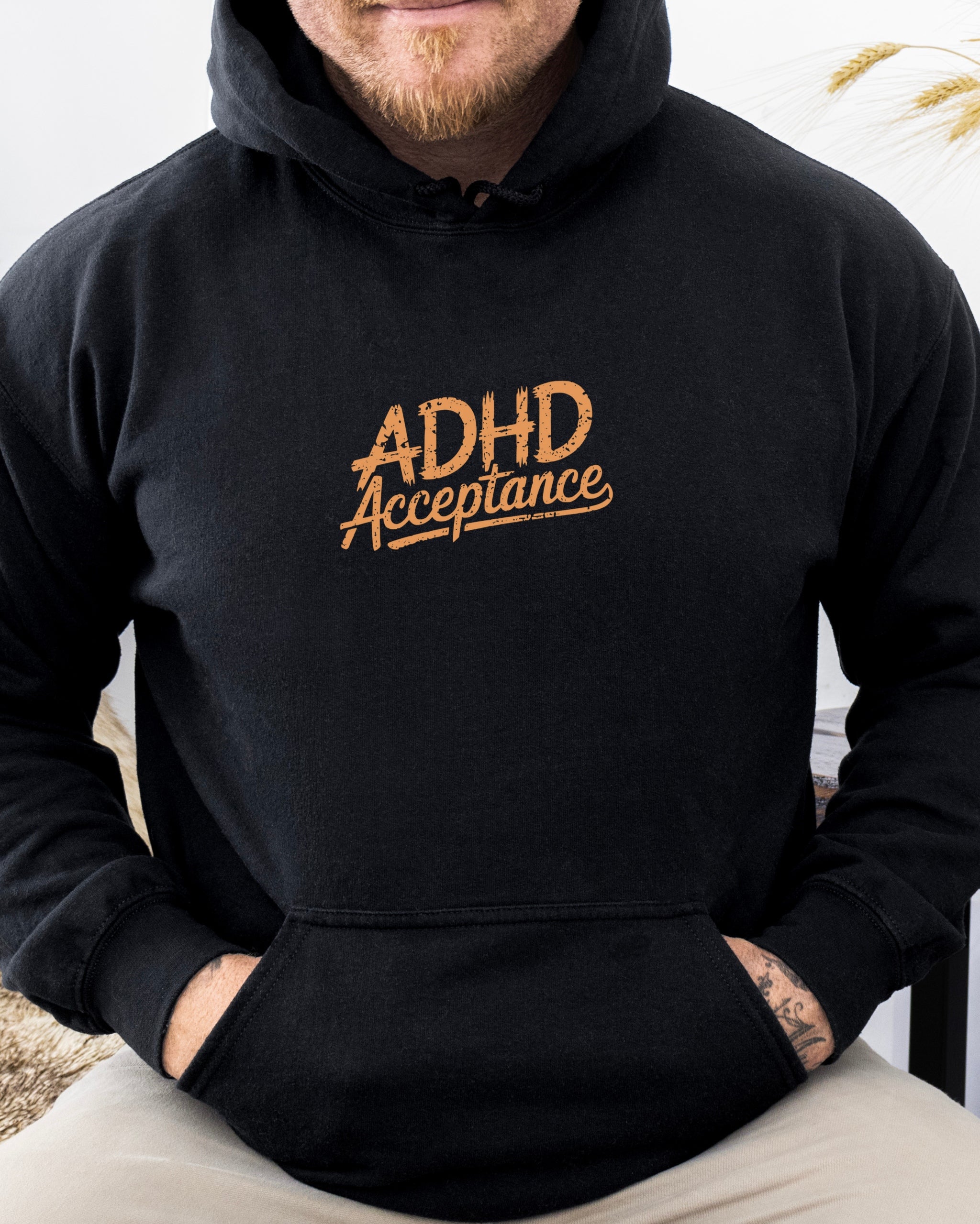 ADHD Acceptance Grunge Style Hoodie