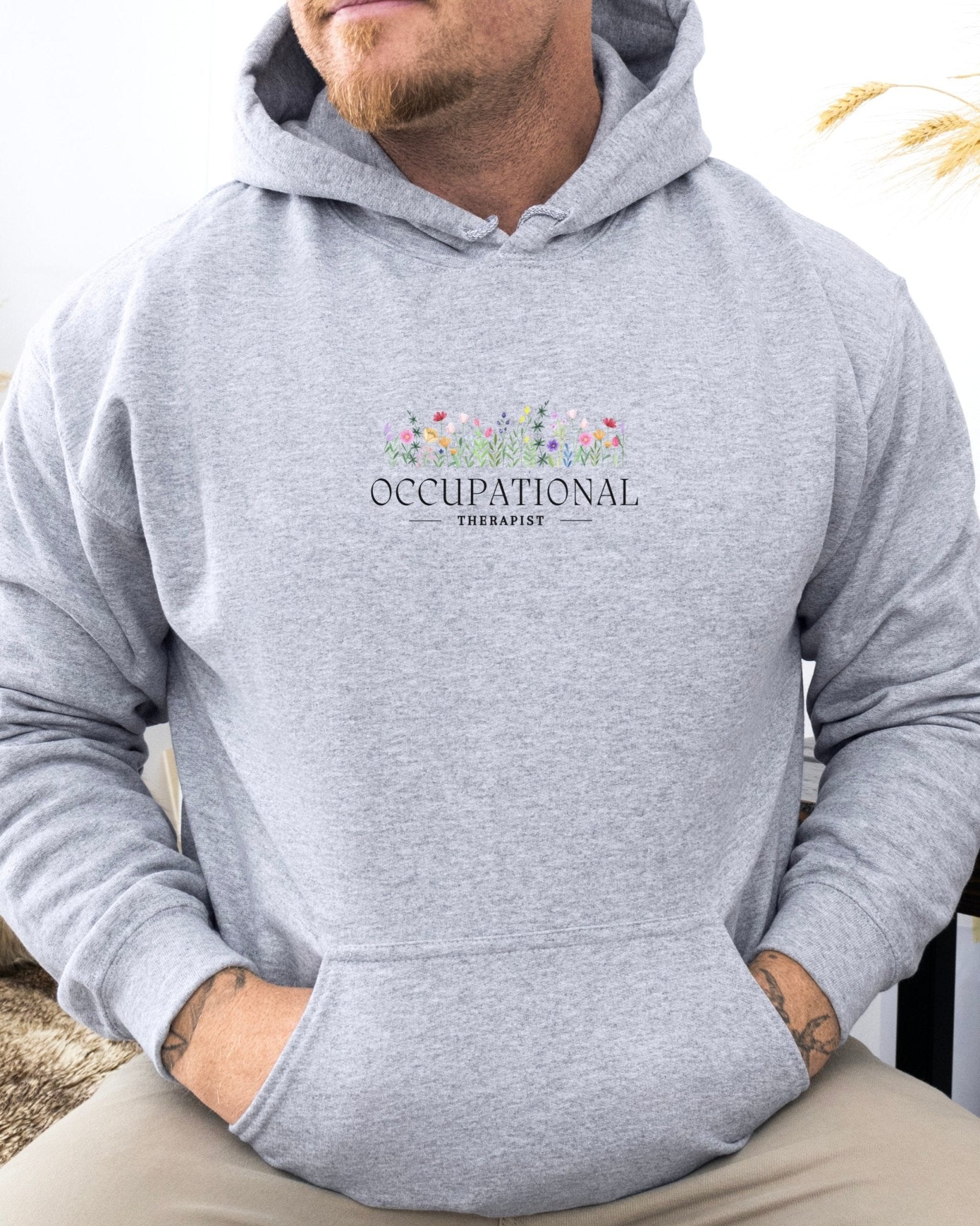 Autism Hoodie - Occupational Therapist Floral Hoodie - Daily Bloom