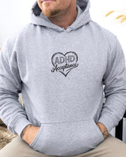 ADHD Acceptance Love Heart Sketch Hoodie