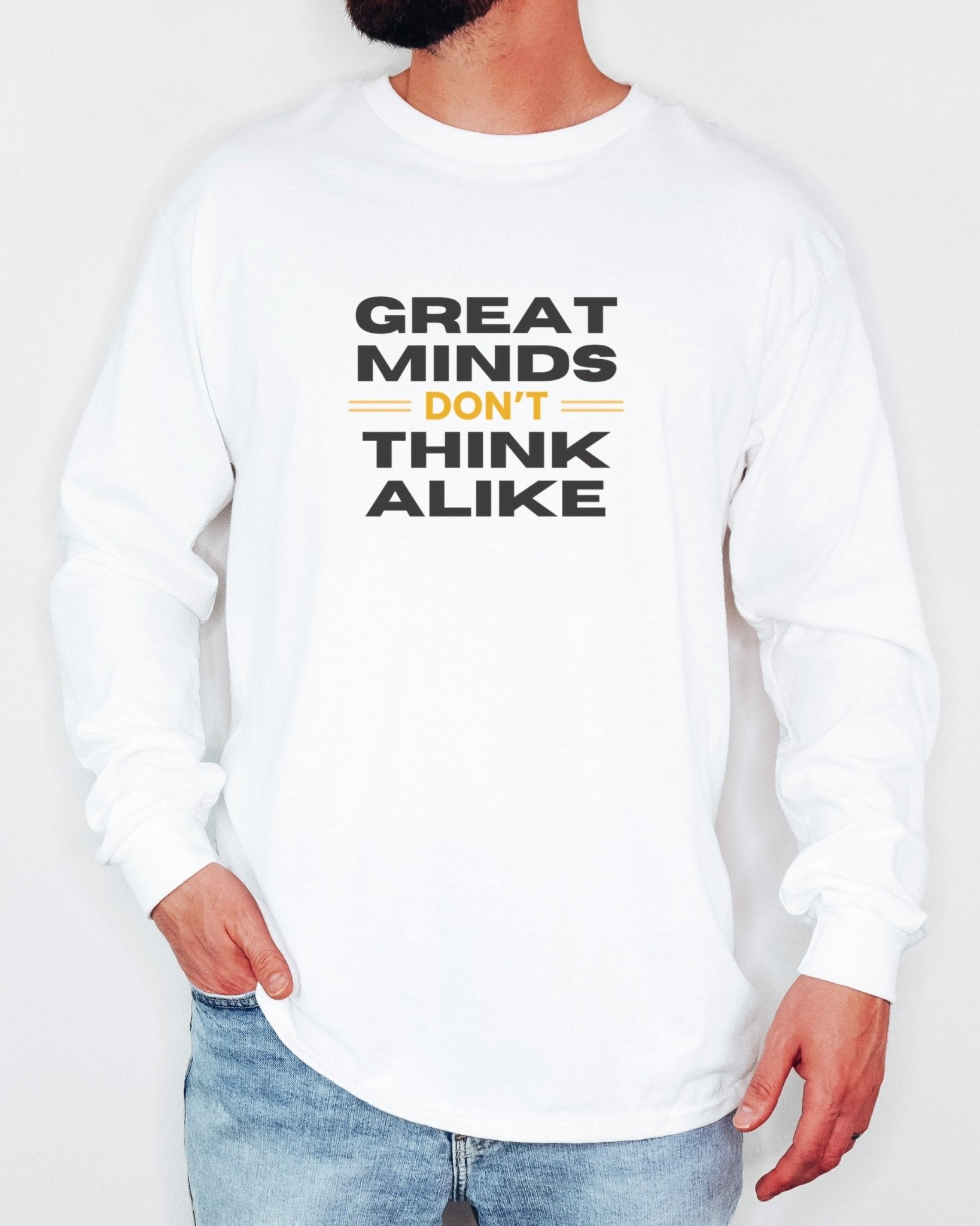 Autism Long - sleeve - Great Minds Don't Think Alike Long Sleeve T-Shirt - Daily Bloom