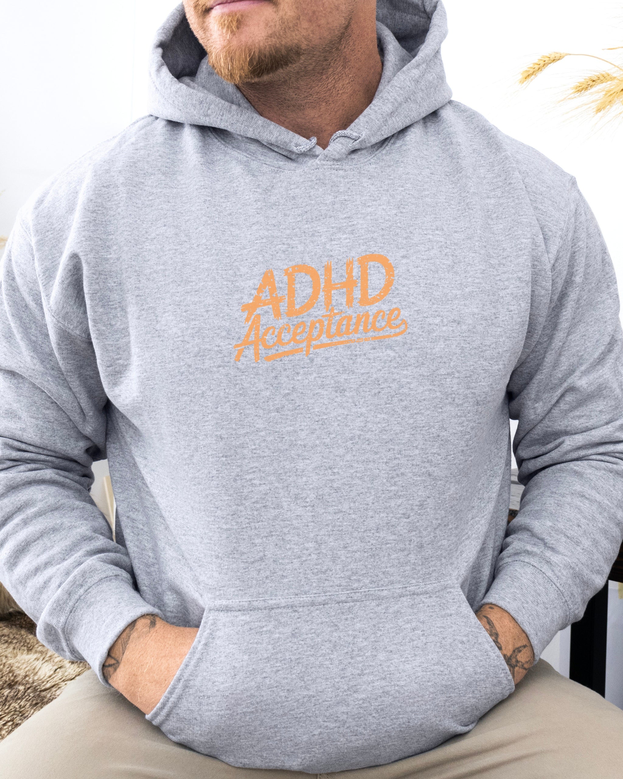 ADHD Acceptance Grunge Style Hoodie