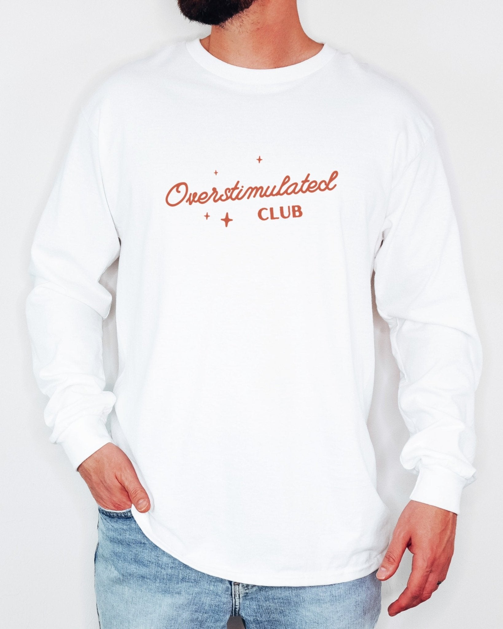 Autism Long - sleeve - Overstimulated Club Long Sleeve T-Shirt - Daily Bloom