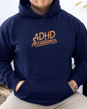 ADHD Acceptance Grunge Style Hoodie
