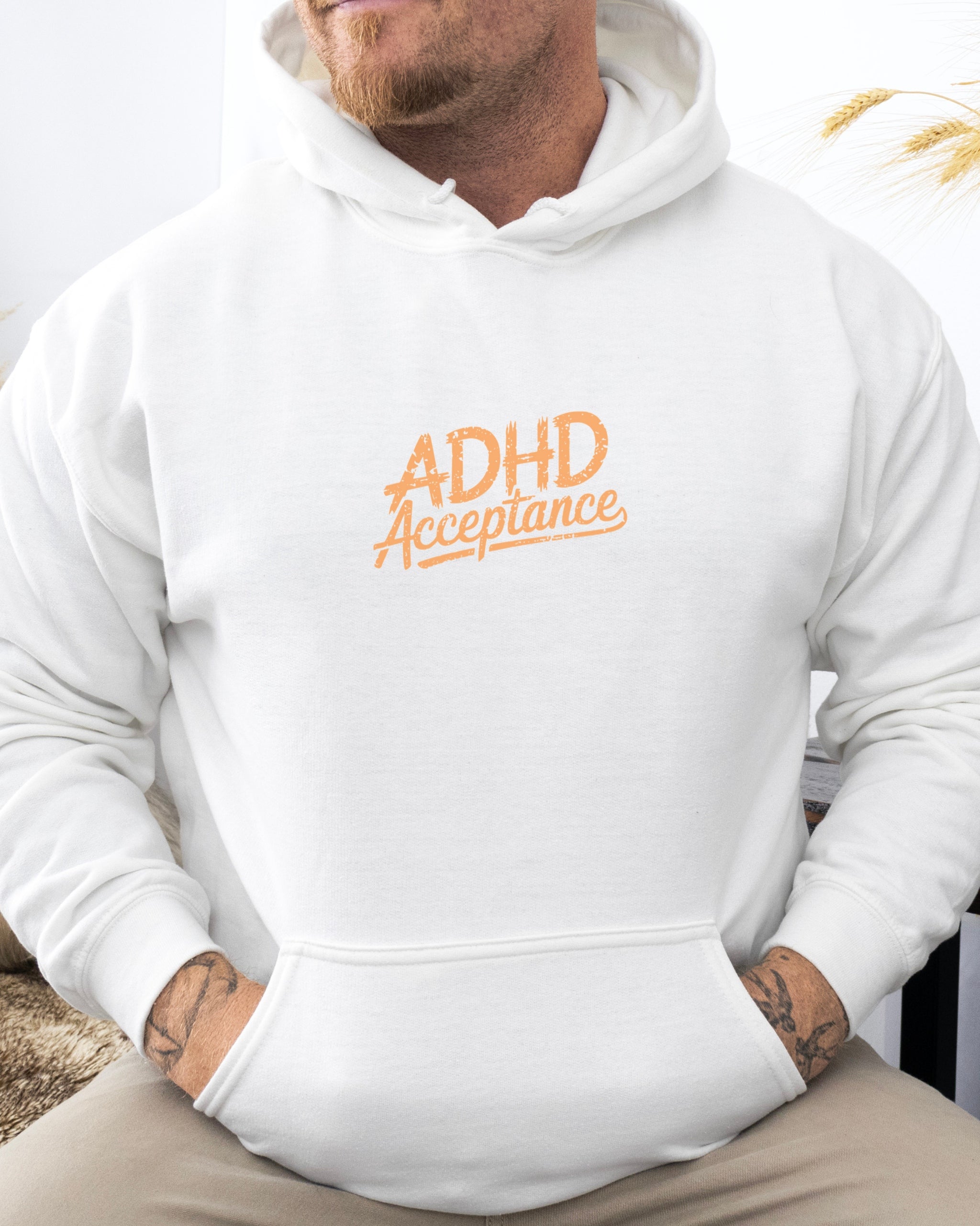 ADHD Acceptance Grunge Style Hoodie