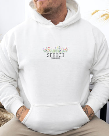 Autism Hoodie - Speech Therapist Floral Hoodie - Daily Bloom