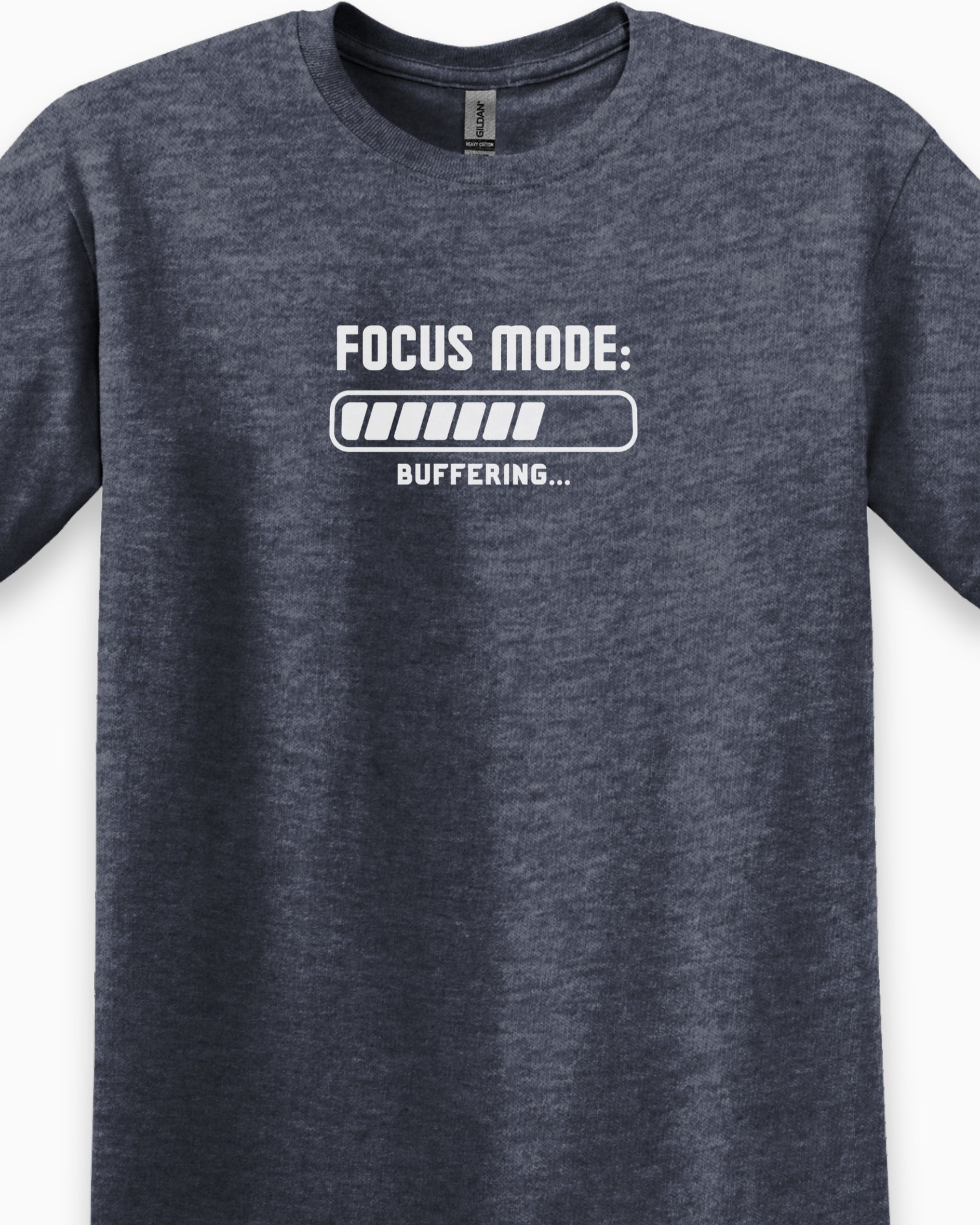ADHD Focus Mode Buffering Tee-Neurodiversity, ADHD & Autism Awareness & Acceptance T-Shirt by Daily Bloom