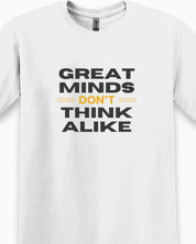 Great Minds Don't Think Alike Tee-Neurodiversity, ADHD & Autism Awareness & Acceptance T-Shirt by Daily Bloom