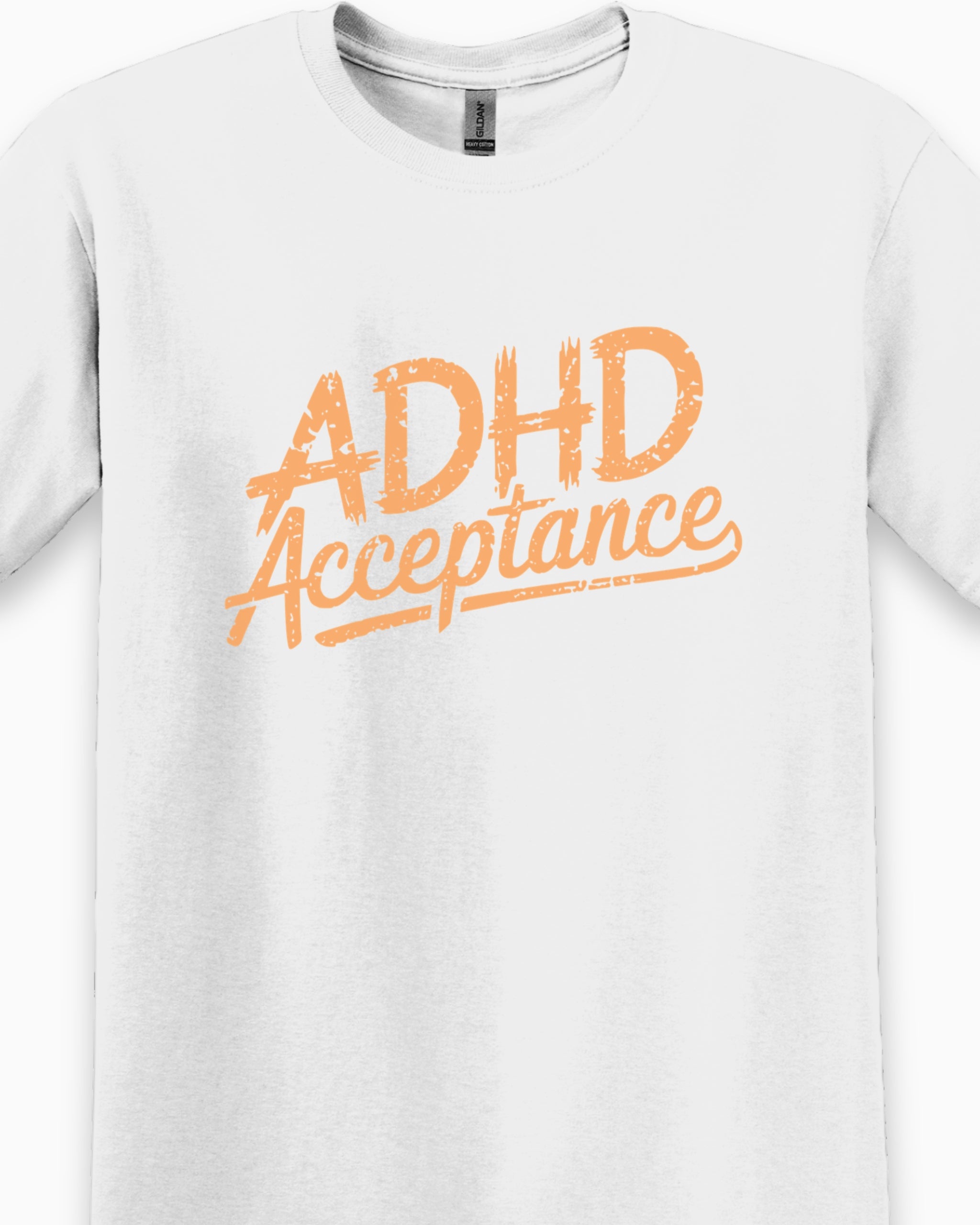 ADHD Acceptance Grunge Style Tee-Neurodiversity, ADHD & Autism Awareness & Acceptance T-Shirt by Daily Bloom