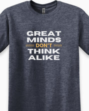 Great Minds Don't Think Alike Tee-Neurodiversity, ADHD & Autism Awareness & Acceptance T-Shirt by Daily Bloom