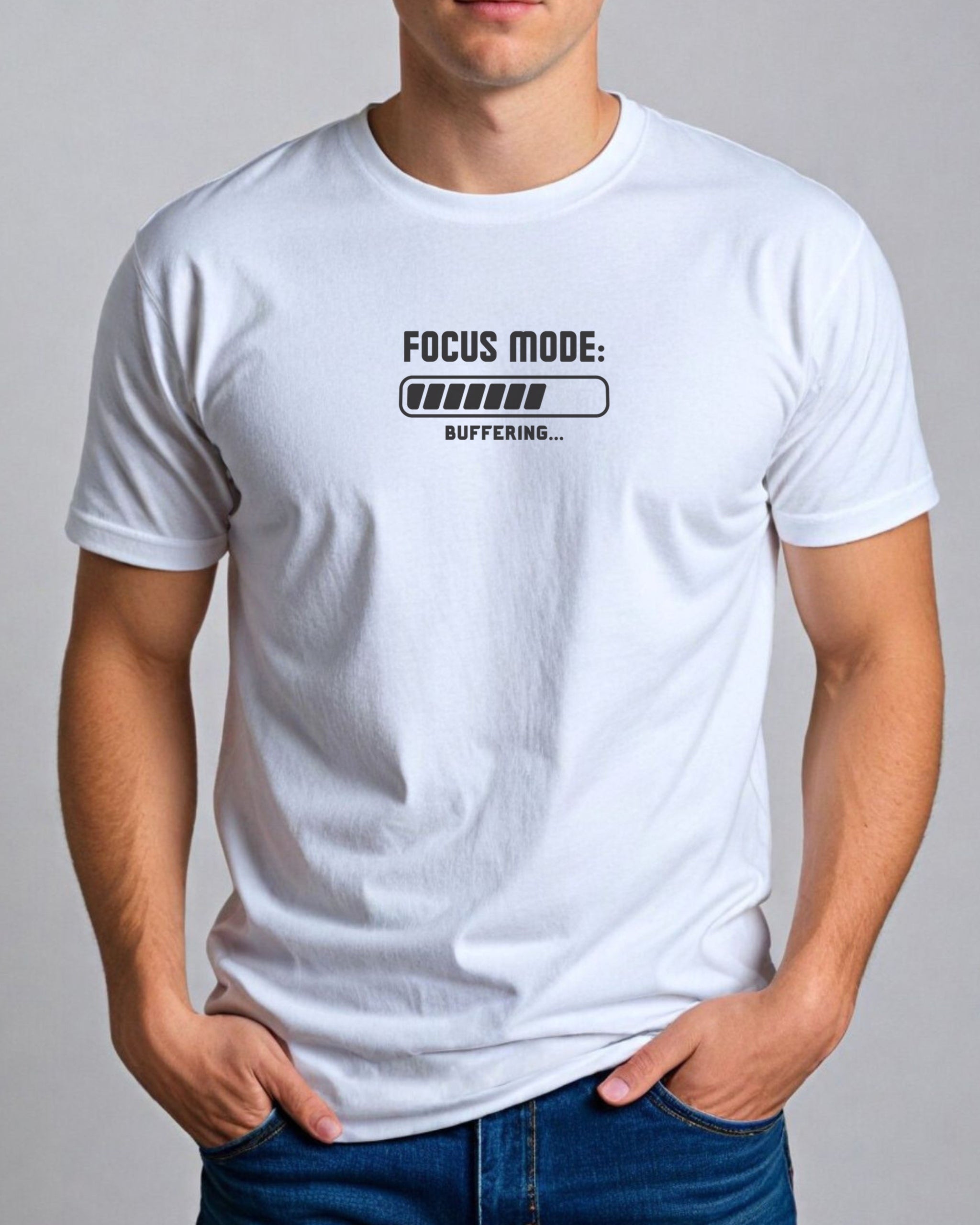 ADHD Focus Mode Buffering Tee-Neurodiversity, ADHD & Autism Awareness & Acceptance T-Shirt by Daily Bloom