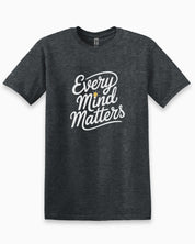 Every Mind Matters Tee-Dark Heather Grey-Neurodiversity, ADHD & Autism Awareness & Acceptance T-Shirt by Daily Bloom