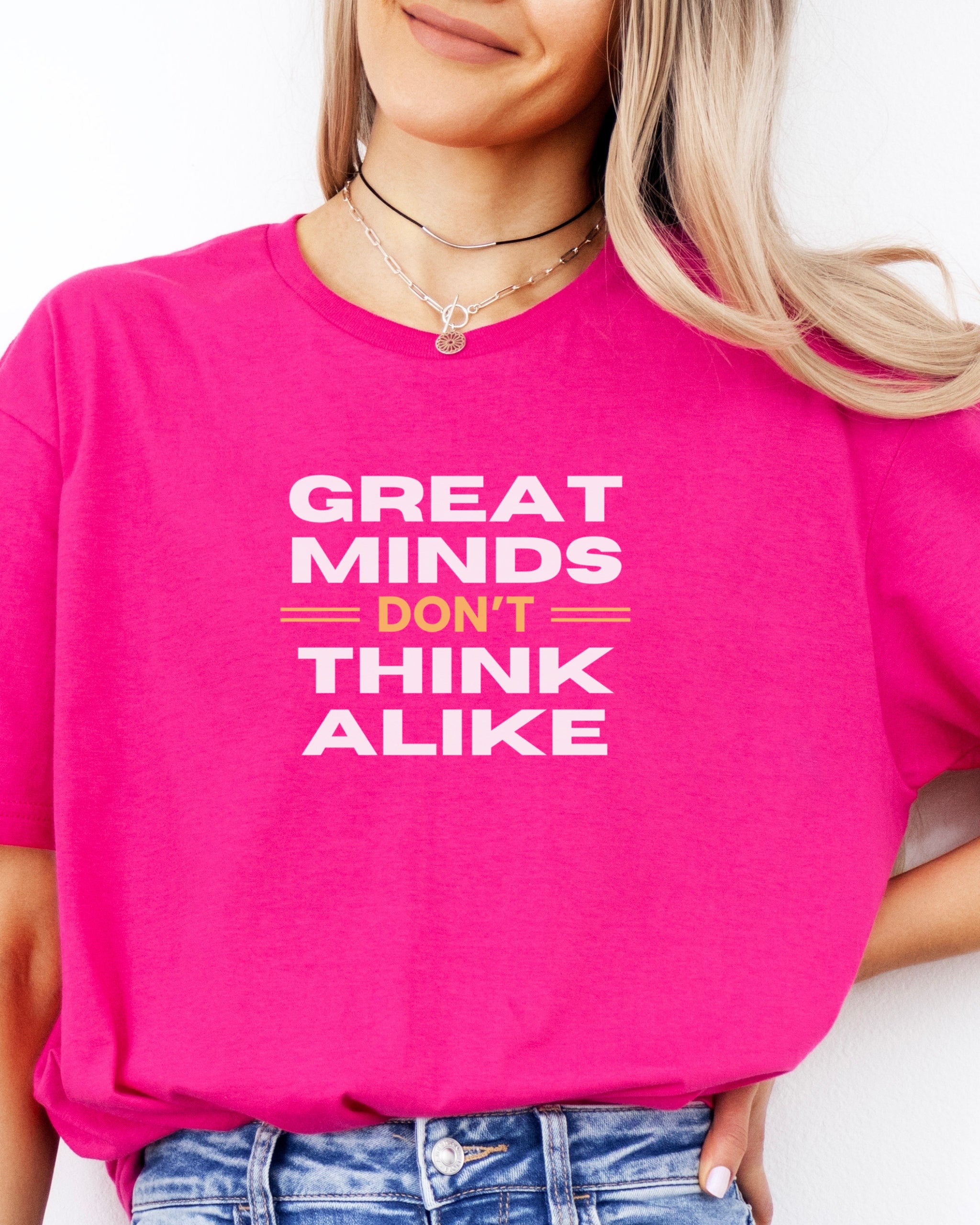 Great Minds Don't Think Alike Tee-Neurodiversity, ADHD & Autism Awareness & Acceptance T-Shirt by Daily Bloom