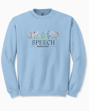 Speech Therapist Floral Sweatshirt