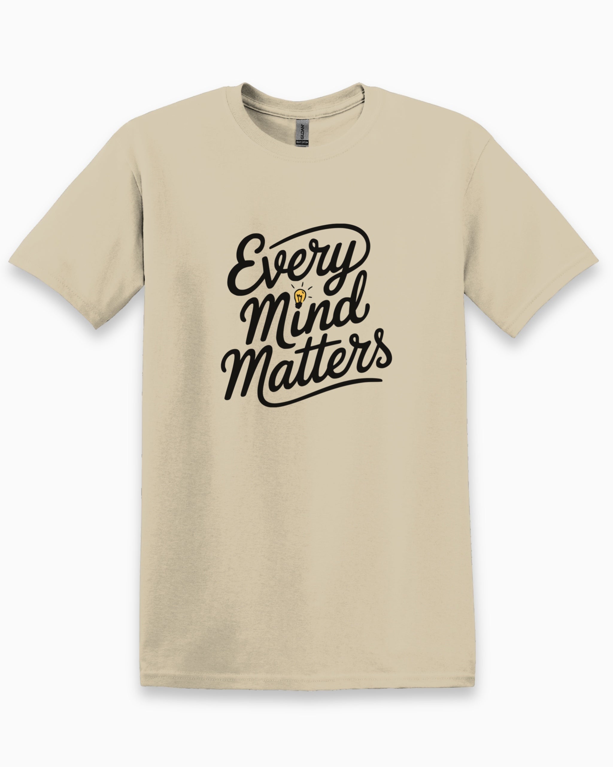 Every Mind Matters Tee-Sand-Neurodiversity, ADHD & Autism Awareness & Acceptance T-Shirt by Daily Bloom