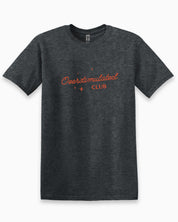 Overstimulated Club Tee-Dark Heather Grey-Neurodiversity, ADHD & Autism Awareness & Acceptance T-Shirt by Daily Bloom
