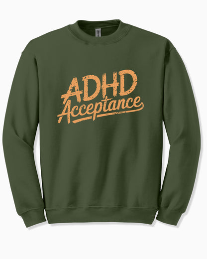 ADHD Acceptance Grunge Style Sweatshirt