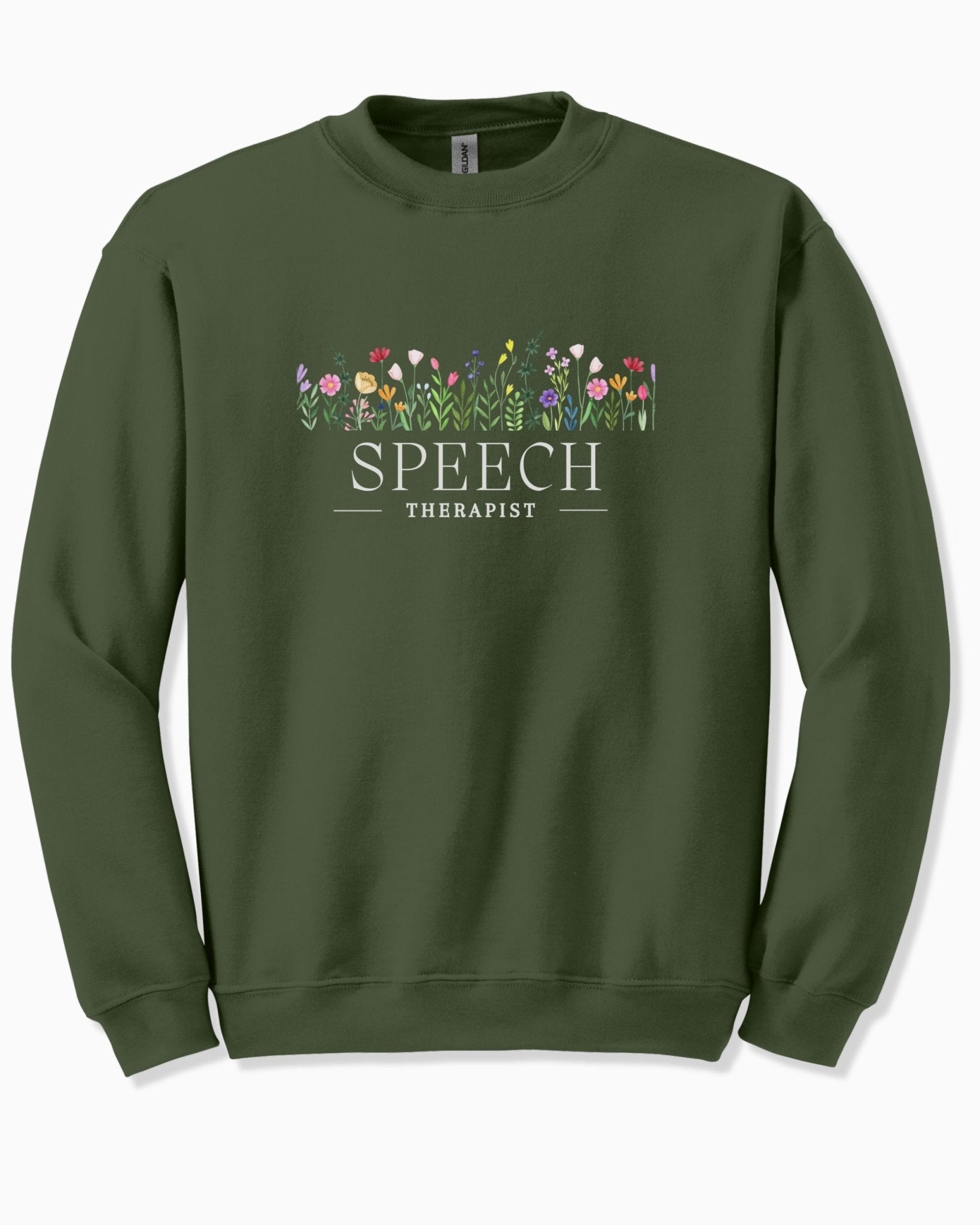 Autism Sweatshirt - Speech Therapist Floral Sweatshirt - Daily Bloom