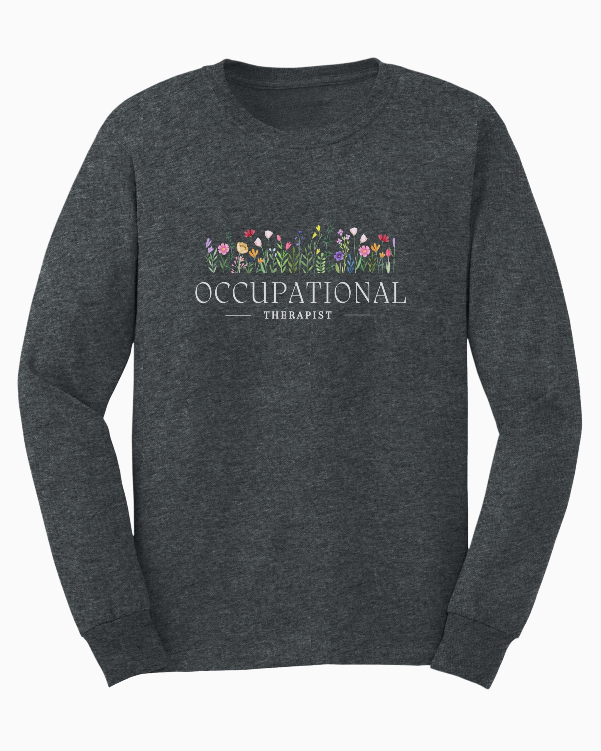 Occupational Therapist Floral Long Sleeve T-Shirt