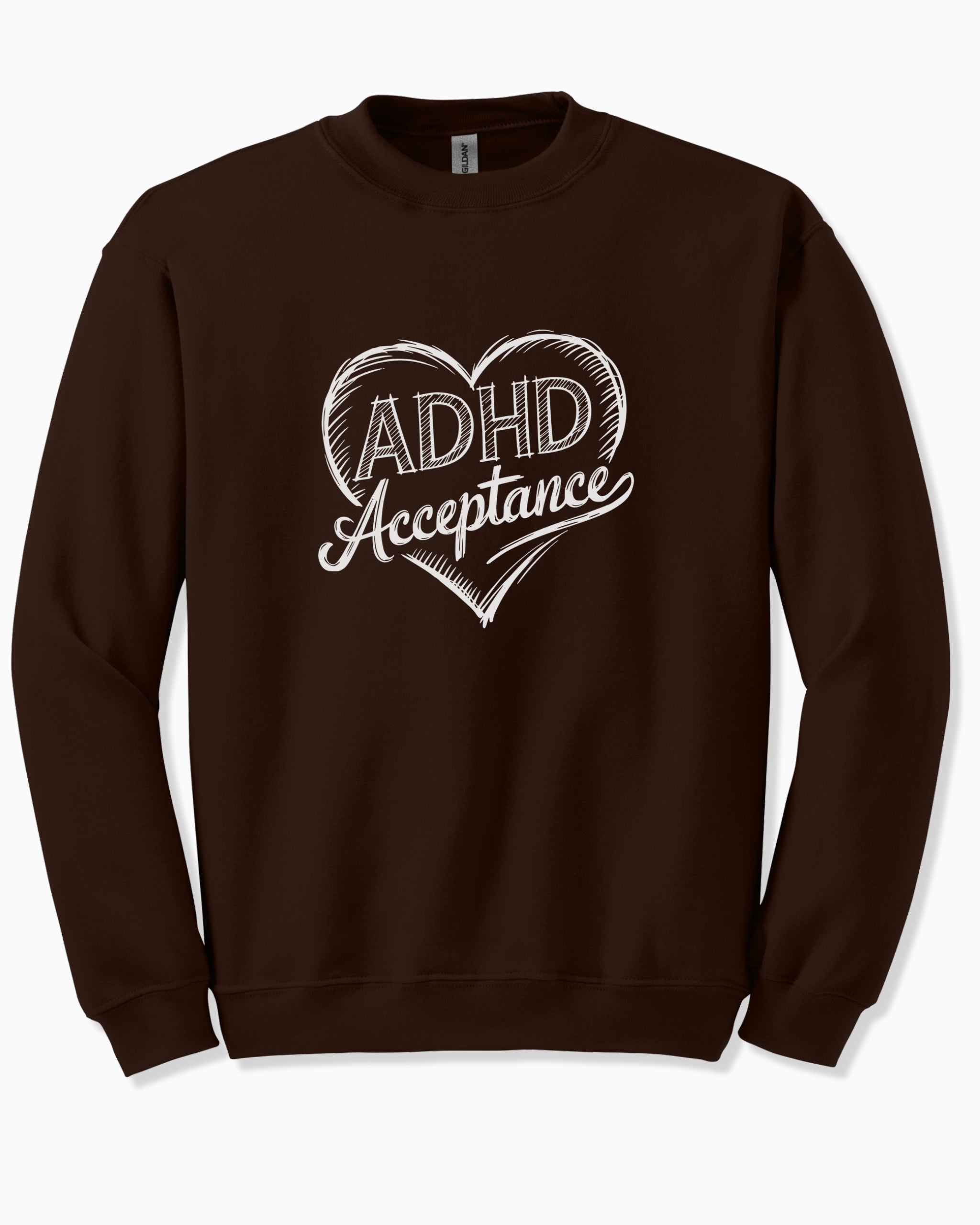 ADHD Acceptance Love Heart Sketch Sweatshirt