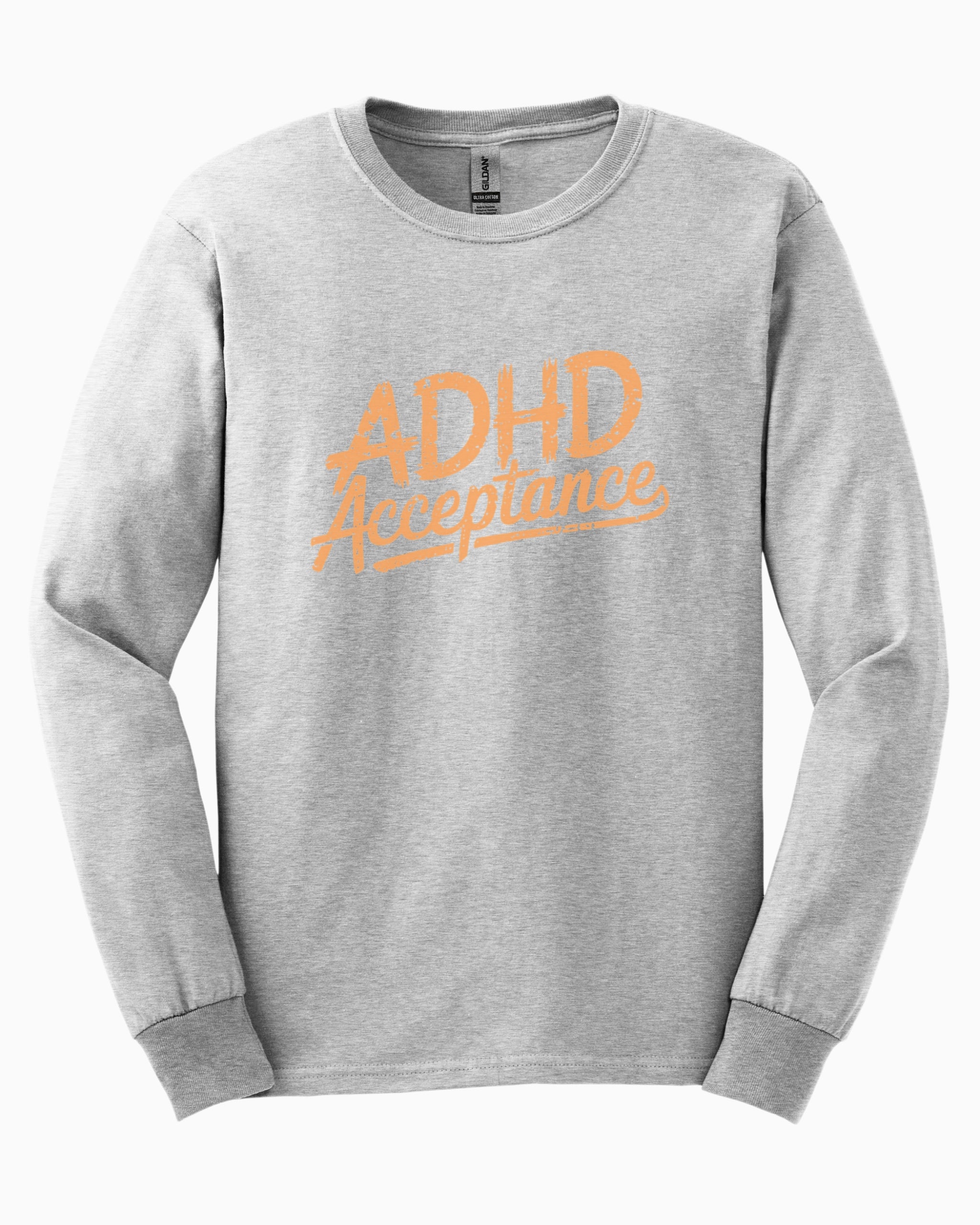 ADHD Acceptance Grunge Style Long Sleeve T-Shirt