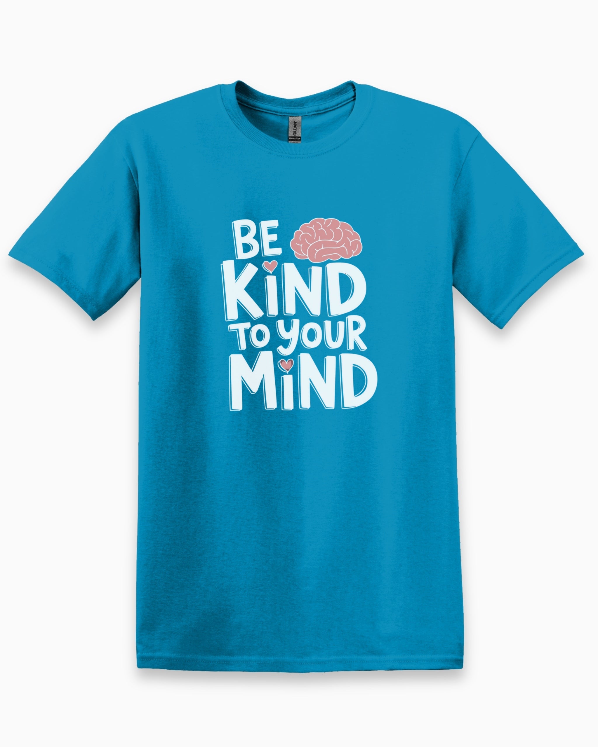 Be Kind to Your Mind Tee-Sapphire-Neurodiversity, ADHD & Autism Awareness & Acceptance T-Shirt by Daily Bloom