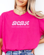 BCBA Groovy Tee-Neurodiversity, ADHD & Autism Awareness & Acceptance T-Shirt by Daily Bloom