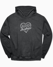 ADHD Acceptance Love Heart Sketch Hoodie