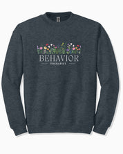 Behavior Therapist Floral Sweatshirt