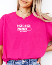 ADHD Focus Mode Buffering Tee-Neurodiversity, ADHD & Autism Awareness & Acceptance T-Shirt by Daily Bloom