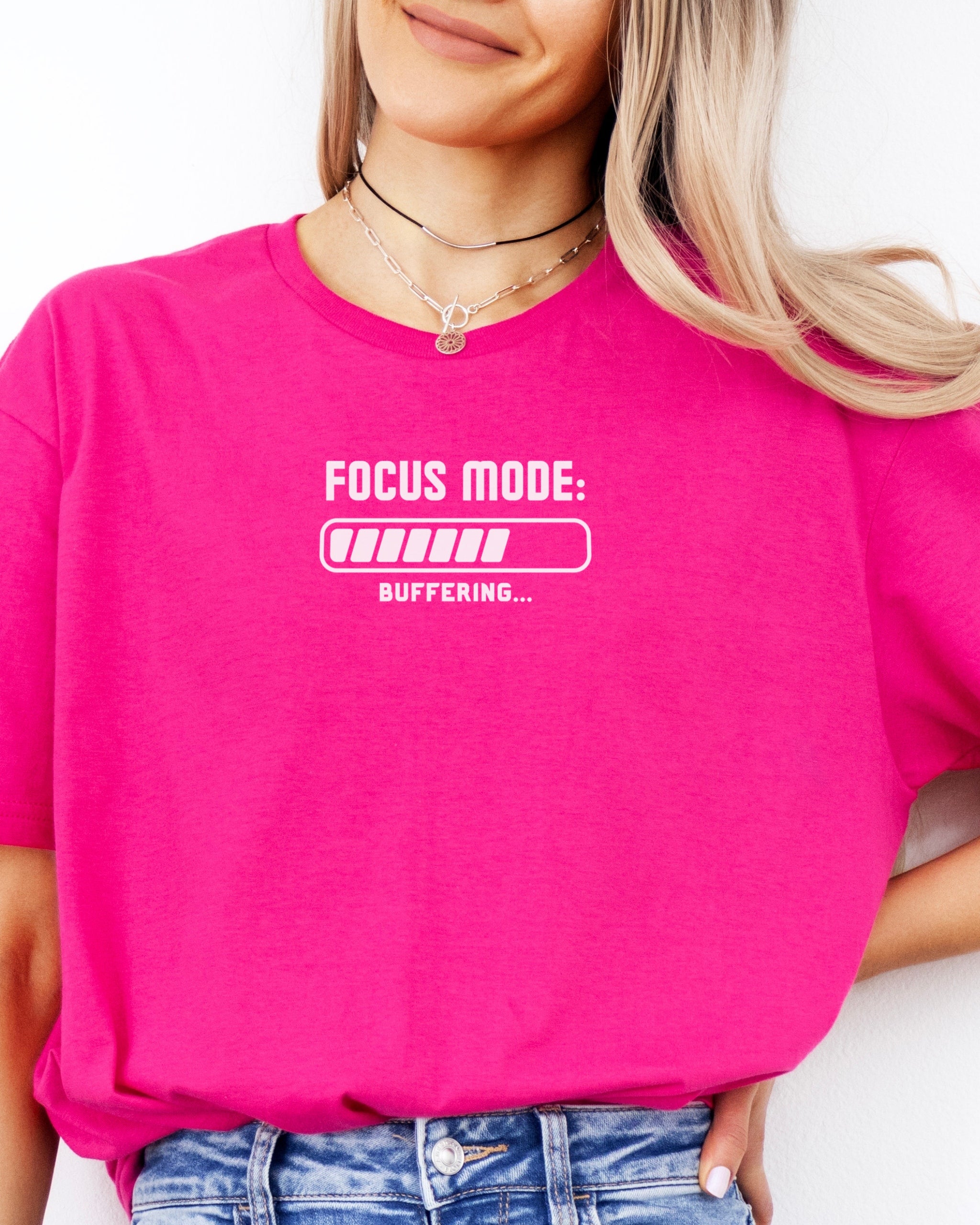 ADHD Focus Mode Buffering Tee-Neurodiversity, ADHD & Autism Awareness & Acceptance T-Shirt by Daily Bloom