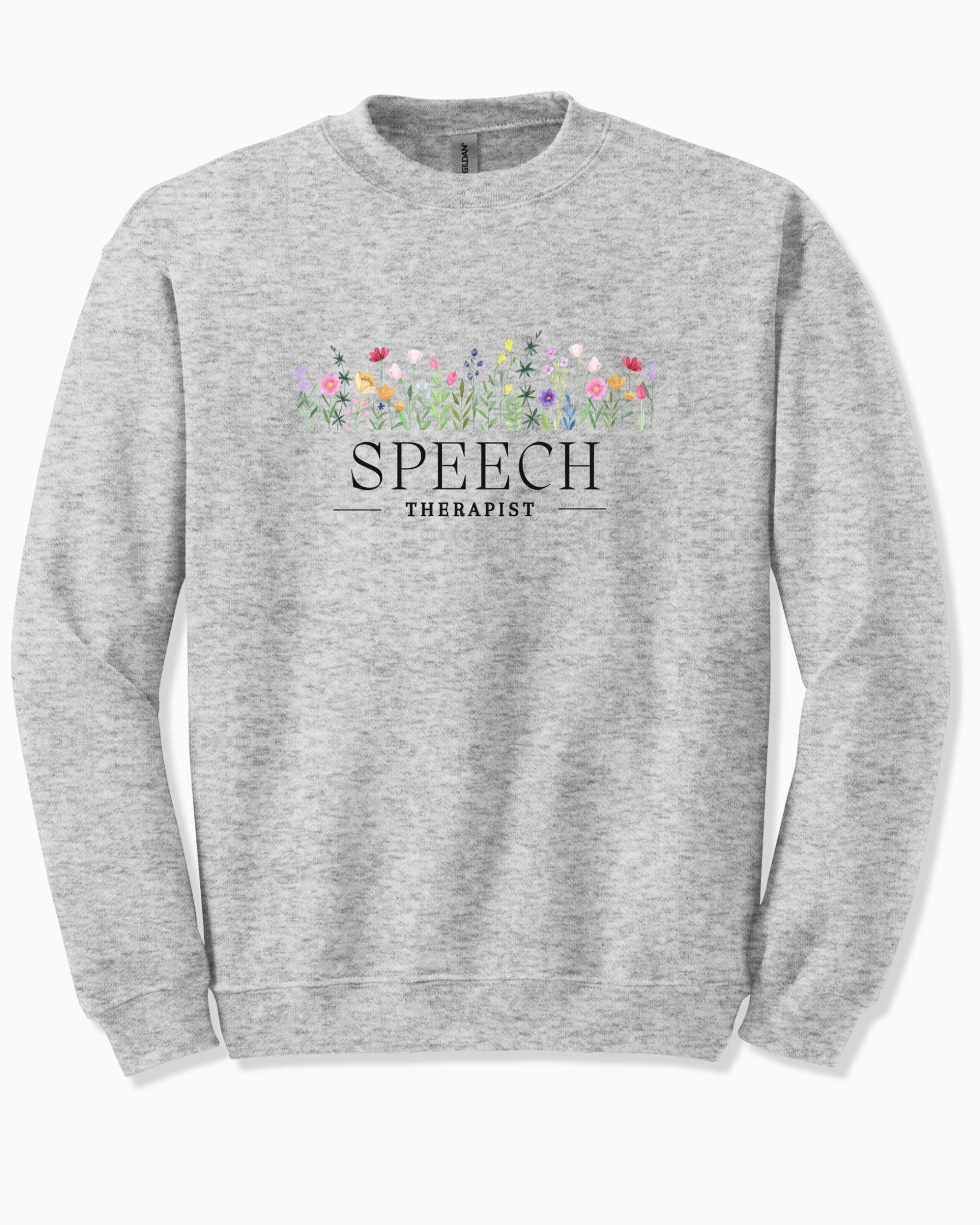 Speech Therapist Floral Sweatshirt